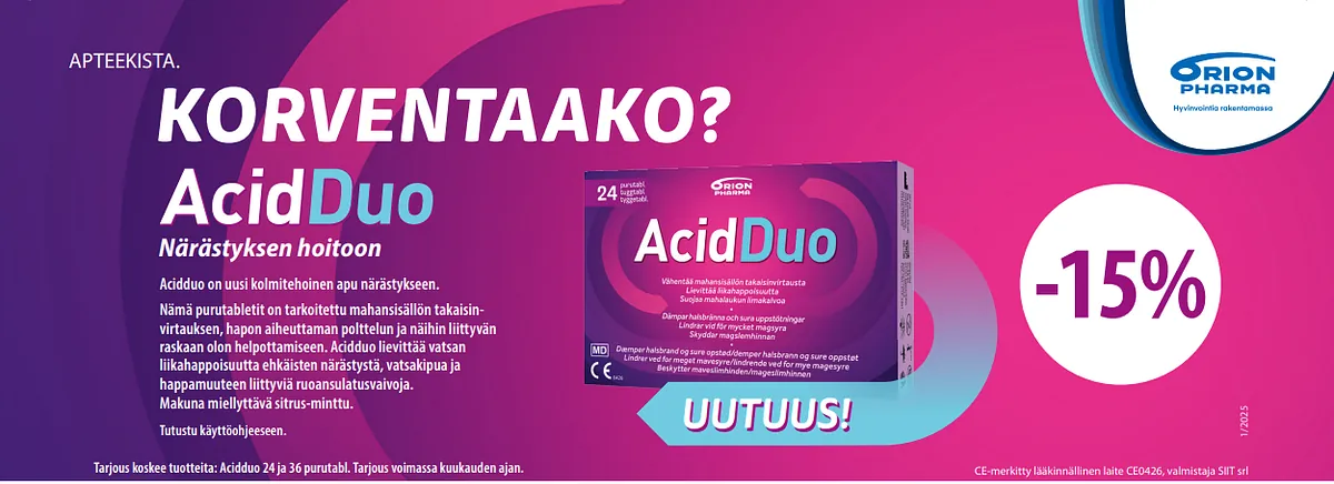 Allergiaoiresiin Histec. nieltävä tai imeskeltävä tabletti.